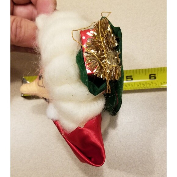 Vintage Santa Christmas ornament handmade - Picture 7 of 7